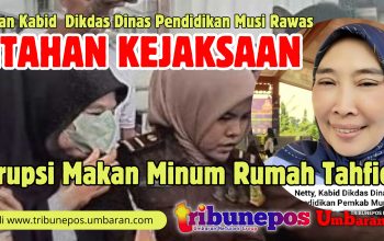 Korupsi Dana Makan Minum Rumah Tahfidz, Mantan Kabid Dinas Pendidikan Musi Rawas Ditahan Kejaksaan