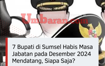 7 Bupati di Sumsel Habis Masa Jabatan pada Desember 2024 Mendatang, Siapa Saja?