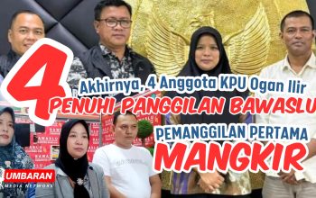 Akhirnya, 4 Komisioner KPU Ogan Ilir Penuhi Panggilan Bawaslu, Pemanggilan Pertama Mangkir