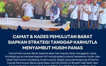 Sambut Musim Panas, Camat dan Kades Pemulutan Barat Siapkan Strategi Tanggap Karhutla