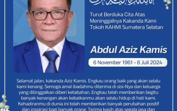 Selamat Jalan Kanda Kami Abdul Aziz Kamis, Tokoh KAHMI Sumsel dan Ketua Bappilu PAN: Engkau Orang Baik