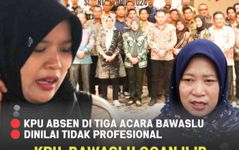 Ketegangan KPU dan Bawaslu di Ogan Ilir Makin Meningkat, KPU Absen di Tiga Acara Bawaslu: Tidak Profesional