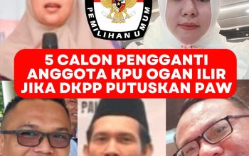 5 Calon Pengganti Anggota KPU Ogan Ilir jika DKPP Putuskan PAW, Ini Nama-namanya!