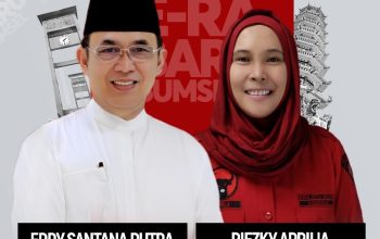 Hari ini, Pasangan Eddy Santana dan Riezky Aprilia Daftar ke KPU Sumsel, Diusung PDI Perjuangan Tantang MATAHATI – HDCU