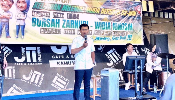Relawan Milenial BZ-WIN Resmi Terbentuk, Anak Muda Lahat Bersatu Targetkan Kemenangan Bursah-Widia