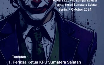 KAR Bakal Demo Kejati Minta Periksa Ketua KPU Sumsel Andika Pranata Jaya, Terkait Penggunaan Anggaran Pemilu Rp 147 Milyar
