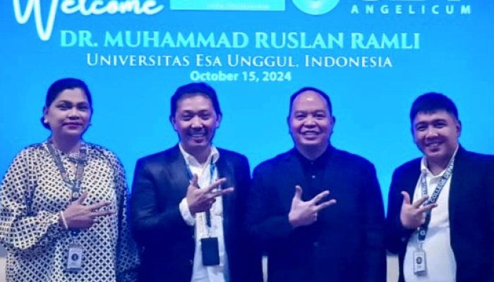 Cetak Sejarah Baru, Universitas Esa Unggul dan UST Angelicum College Filipina Jalin Kerjasama Internasional Program Pertukaran Dosen