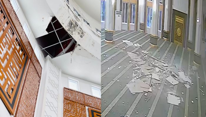 Plafon Masjid Agung An-Nur Ogan Ilir Ambruk, Anggaran Renovasi Miliaran Rupiah, Warga Tuntut Penyelidikan: Kontraktor Harus Diperiksa!
