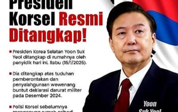 Presiden Korea Selatan Ditangkap, Ibu Negara Jatuh Sakit
