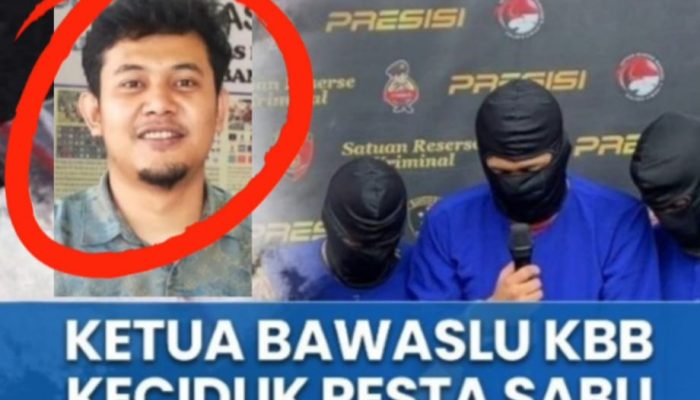 Viral! Ketua Bawaslu Bandung Barat Riza Nasrul Falah Diciduk Polisi Saat Pesta Sabu