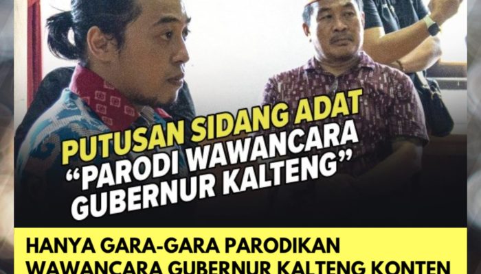 Hanya Gara-Gara Parodikan Wawancara Gubernur Kalteng, Konten Kreator Saif Hola Didenda Rp20 Juta