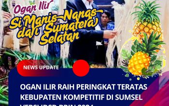Ogan Ilir Raih Peringkat Teratas Kabupaten Paling Kompetitif di Sumsel Versi IDSD BRIN 2024