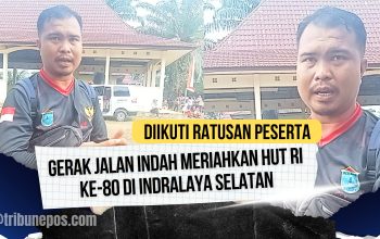 Gerak Jalan Indah Meriahkan HUT RI ke-80 di Indralaya Selatan, Diikuti Ratusan Peserta