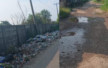 Kades Permata Baru Angkat Bicara soal Sampah Berserakan dan Jalan Rusak di Desanya