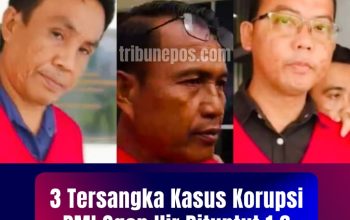 3 Tersangka Kasus Korupsi PMI Ogan Ilir Dituntut 1,6 hingga 1,9 Bulan Penjara