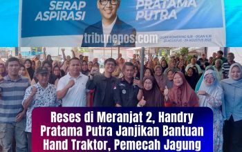 Reses di Meranjat 2, Handry Pratama Janjikan Bantuan Hand Traktor, Pemecah Jagung hingga Freezer UMKM