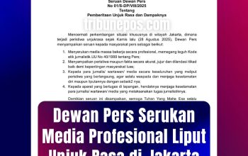 Dewan Pers Serukan Media Profesional Liput Unjuk Rasa di Jakarta