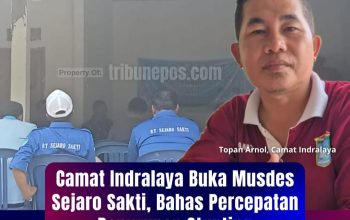 Camat Indralaya Buka Musdes Sejaro Sakti, Bahas Percepatan Penurunan Stunting