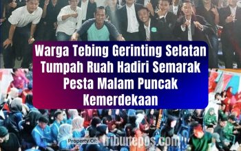 Warga Tebing Gerinting Selatan Tumpah Ruah Hadiri Semarak Pesta Rakyat Malam Puncak Kemerdekaan, Ini Pesan Kades Hijazi Anam!