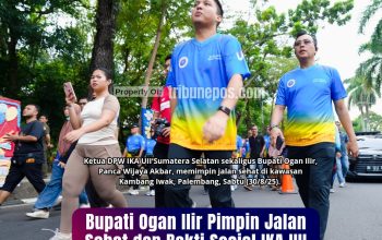Bupati Ogan Ilir Pimpin Jalan Sehat dan Bakti Sosial IKA UII di Palembang