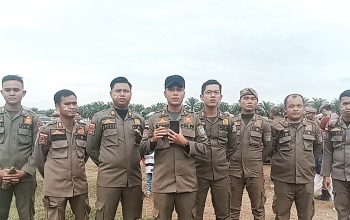 Satpol PP Ogan Ilir Tampil Memukau di Lomba Gerak Jalan Tanjung Senai