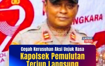 Cegah Kerusuhan Aksi, Kapolsek Pemulutan Terjun Langsung Temui Warga