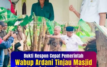 Wabup Ardani Tinjau Masjid Terabrasi dan Rumah Roboh di Desa Pematang Bungur, Bukti Respon Cepat Pemerintah