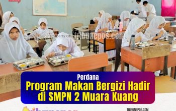 Perdana, Program Makan Bergizi Hadir di SMPN 2 Muara Kuang
