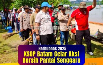 Harhubnas 2025, KSOP Batam Gelar Aksi Bersih Pantai Senggara