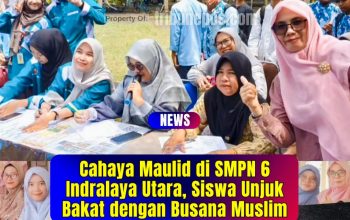 Cahaya Maulid di SMPN 6 Indralaya Utara, Siswa Unjuk Bakat dengan Busana Muslim