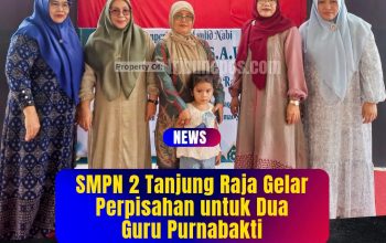 SMPN 2 Tanjung Raja Gelar Perpisahan untuk Dua Guru Purnabakti, Lili Hasmiati dan Ratna Mulyati