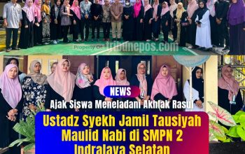 Syekh Jamil Tausiyah Maulid Nabi di SMPN 2 Indralaya Selatan, Ajak Siswa Meneladani Akhlak Rasul