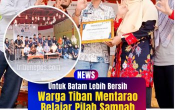 Untuk Batam Lebih Bersih, Warga Tiban Mentarao Belajar Pilah Sampah dari DLH dan Unrika