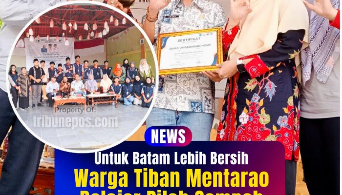 Untuk Batam Lebih Bersih, Warga Tiban Mentarao Belajar Pilah Sampah dari DLH dan Unrika
