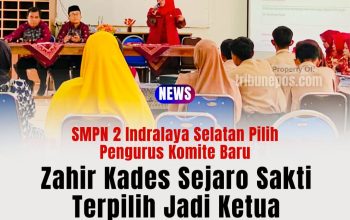 SMPN 2 Indralaya Selatan Pilih Pengurus Komite Baru, Ali Zahir Kades Sejaro Sakti Terpilih Jadi Ketua
