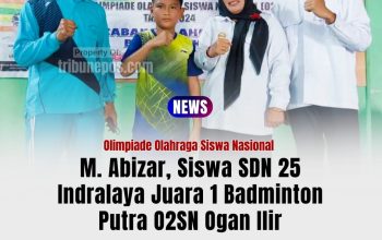 M Abizar, Siswa SDN 25 Indralaya Juara 1 Badminton O2SN Ogan Ilir