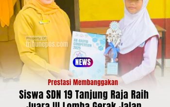 Siswa SDN 19 Tanjung Raja Raih Juara III Lomba Gerak Jalan Ar-Rasyid Competition 2025