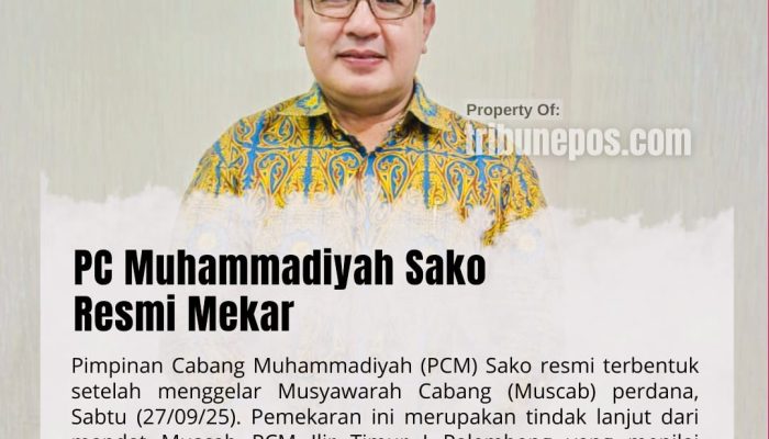 Sah! Prof Kgs Ahmad Roni Terpilih Pimpin PC Muhammadiyah Sako