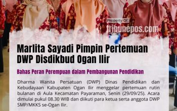 Marlita Sayadi Pimpin Pertemuan DWP Disdikbud Ogan Ilir, Bahas Peran Perempuan dalam Pembangunan Pendidikan