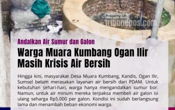 Warga Muara Kumbang Ogan Ilir Masih Krisis Air Bersih