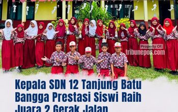 Kepala SDN 12 Tanjung Batu Bangga Prestasi Siswi Raih Juara 2 Gerak Jalan