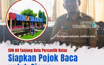 SDN 04 Tanjung Batu Percantik Kelas, Siapkan Pojok Baca untuk Siswa