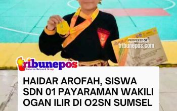 Haidar Arofah, Siswa SDN 01 Payaraman Wakili Ogan Ilir di O2SN Sumsel