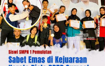 Siswi SMPN 1 Pemulutan Sabet Emas di Kejuaraan Karate Piala DPRD Sumsel