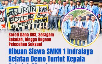 Ribuan Siswa SMKN 1 Indralaya Selatan Demo Tuntut Kepala Sekolah Mundur, Soroti Dana BOS hingga Dugaan Pelecehan Seksual