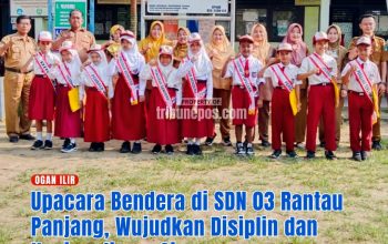 Upacara Bendera di SDN 03 Rantau Panjang, Wujudkan Disiplin dan Nasionalisme Siswa