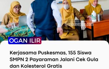Siswa Berebut Diperiksa, Puskesmas Payaraman Gelar Pemeriksaan Kesehatan Gratis di SMPN 2