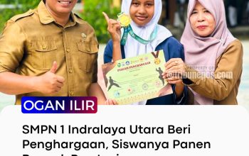 SMPN 1 Indralaya Utara Apresiasi Siswa Berprestasi, Raih Emas hingga Juara Umum