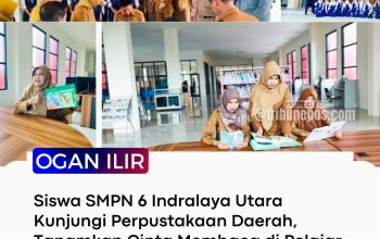 Siswa SMPN 6 Indralaya Utara Kunjungi Perpustakaan Daerah, Tanamkan Cinta Membaca di Kalangan Pelajar