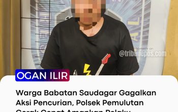 Warga Babatan Saudagar Gagalkan Aksi Pencurian, Polsek Pemulutan Gerak Cepat Amankan Pelaku